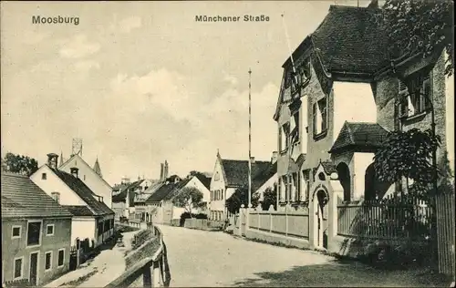 Ak Moosburg an der Isar, Münchener Straße