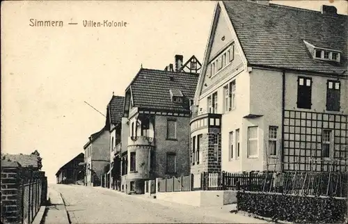 Ak Simmern im Hunsrück, Villenkolonie