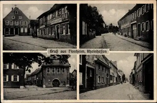 Ak Flonheim in Rheinhessen, Gasthaus zum Lamm, Ortsansichten