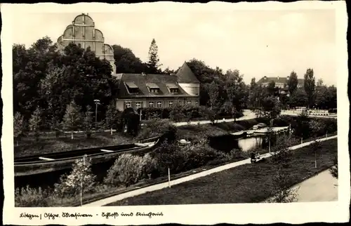 Ak Giżycko Lötzen Lözen Masuren Ostpreußen, Kurhaus, Schloss