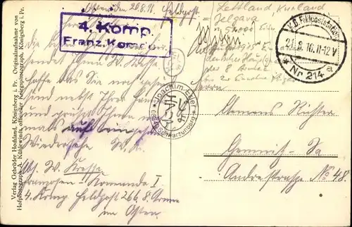 Ak Jelgava Mitau Lettland, Totalansicht von Ort