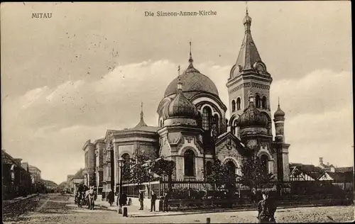 Ak Jelgava Mitau Lettland, Simeon-Annen-Kirche