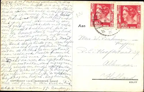 Ak Bandung Bandung Java Indonesien, Bragaweg