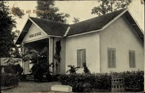 Ak Weltevreden Batavia Jakarta Indonesien, Fröbelschool