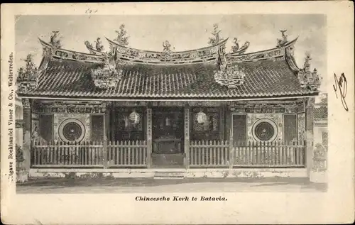 Ak Batavia Jakarta Java Indonesien, Chinesische Kirche