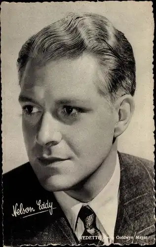 Ak Schauspieler Nelson Eddy, Portrait