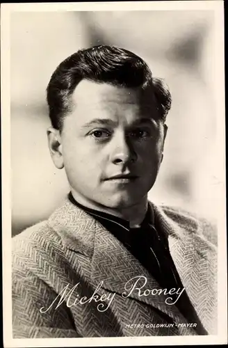 Ak Schauspieler Mickey Rooney,  Portrait