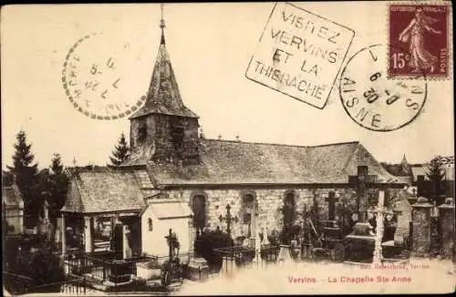 Ak Vervins Aisne, La Chapelle Ste-Anne