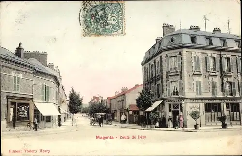 Ak Magenta-Marne, Route de Dizy