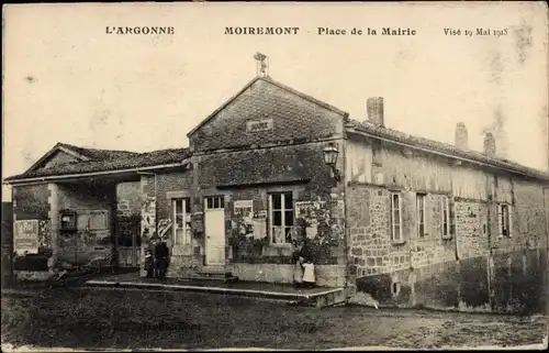 Ak Moiremont Marne, Place de la Mairie