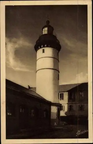 Ak Le Tréport Seine Maritime, Der Leuchtturm von Ault