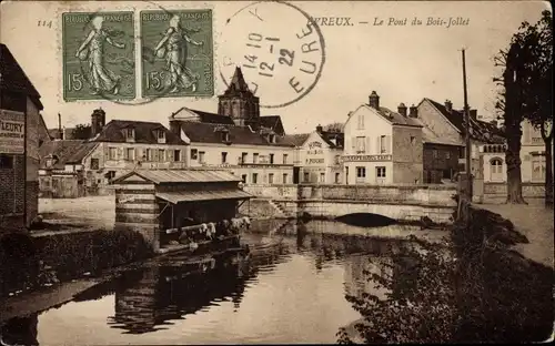 Ak Évreux Ihr Le Pont du Bois Jollet