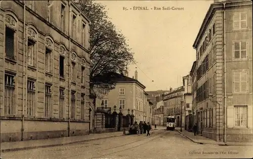 Ak Épinal Lorraine Vosges, Rue Sadi Carnot