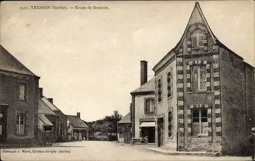 Ak Tresson Sarthe, Route de Bouloire