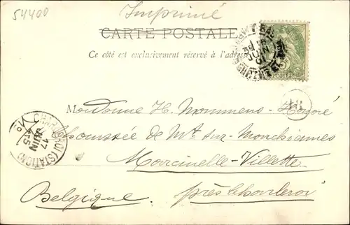 Ak Longwy Bas Meurthe et Moselle, Rue de Église, Druckerei