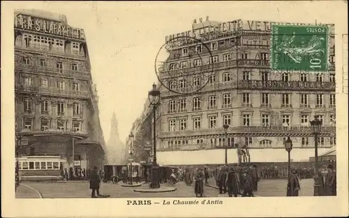 Ak Paris IX. Opernviertel, Chausée d’Antin
