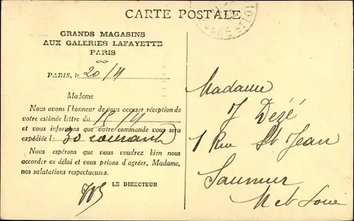 Ak Paris IX. Opernviertel, Chausée d’Antin