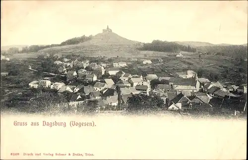 Ak Dagsburg Dabo Lothringen Mosel, Panorama