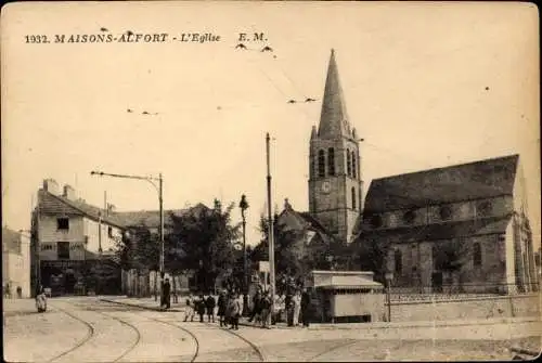 Ak Maisons Alfort Val de Marne, Die Kirche
