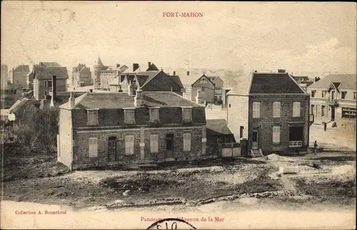 Ak Fort Mahon Somme Beach, Panorama, Avenue de la Mer