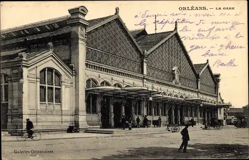 Ak Orléans Loiret, Gare