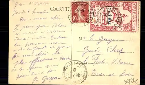 Ak Orléans Loiret, Gare