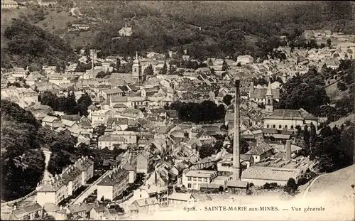 Ak Sainte Marie aux Mines Markirch Elsass Haut-Rhin, Panorama