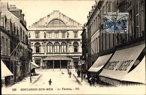 Ak Boulogne sur Mer Pas de Calais, Theater