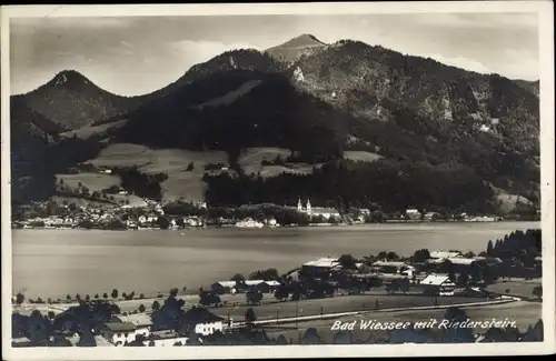 Ak Bad Wiessee in Oberbayern, Gesamtansicht, Riederstein