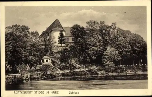 Ak Stiege Oberharz am Brocken, Schloss