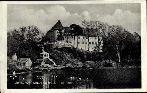 Ak Stiege Oberharz am Brocken, Schloss