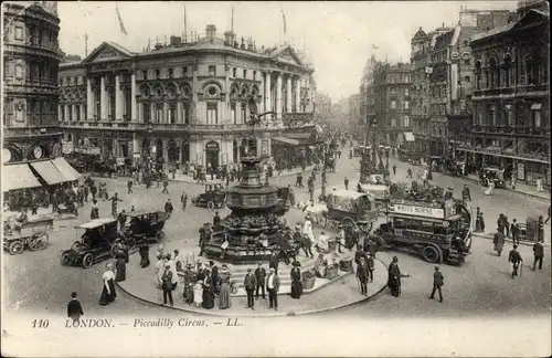 Ak West End London City England, Piccadilly Circus