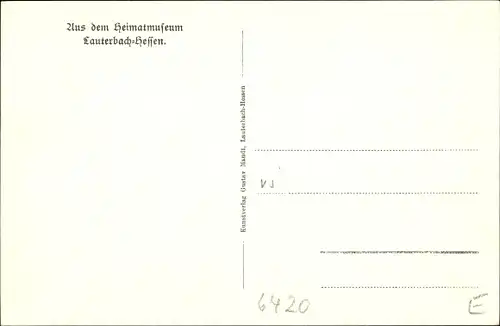 Ak Lauterbach in Hessen, Heimatmuseum