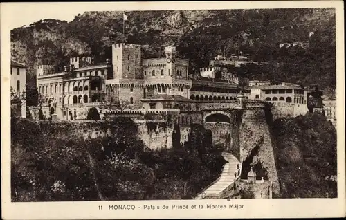 Ak Monaco, Fürstenpalast, Montee Major