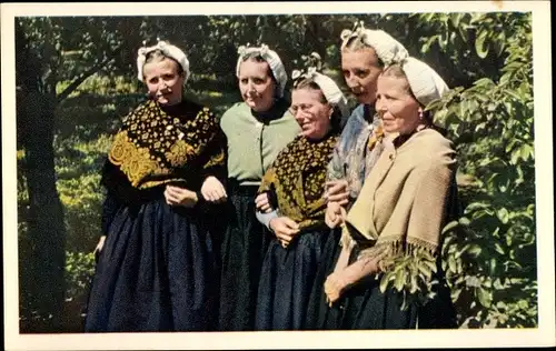 Ak Scheveningen Den Haag Südholland, Frauen in Tracht