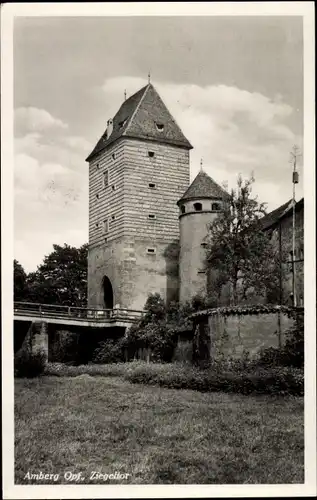 Ak Amberg in der Oberpfalz Bayern, Ziegeltor