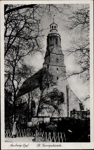 Ak Amberg in der Oberpfalz Bayern, St. Georgskirche