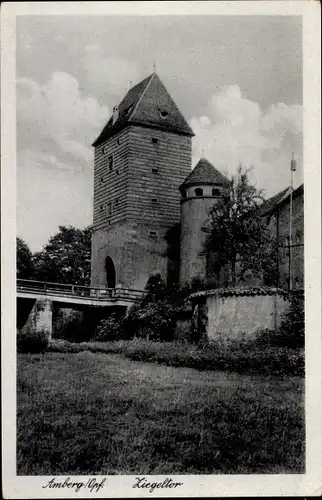 Ak Amberg in der Oberpfalz Bayern, Ziegeltor