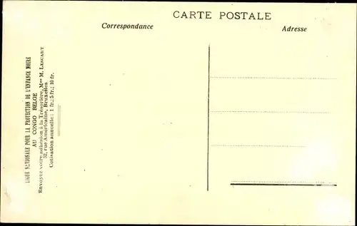 Ak Congo Belge DR Kongo Zaire, Uferpartie, Transportboot