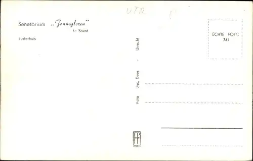 Ak Soest Utrecht Niederlande, Sanatorium Jonnegtoren