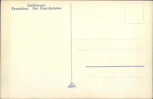 Ak Svalbard Spitsbergen Spitzbergen Norwegen, Tempelbugten, Tempelbucht vom Postgletscher