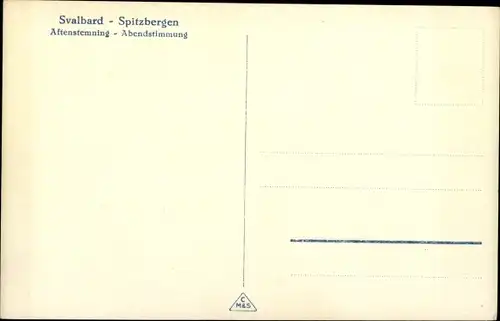 Ak Svalbard Spitzbergen Norwegen, Dampfer, Abendstimmung