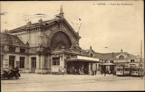 Ak Lüttich Lüttich Wallonien, Bahnhof Guillemins