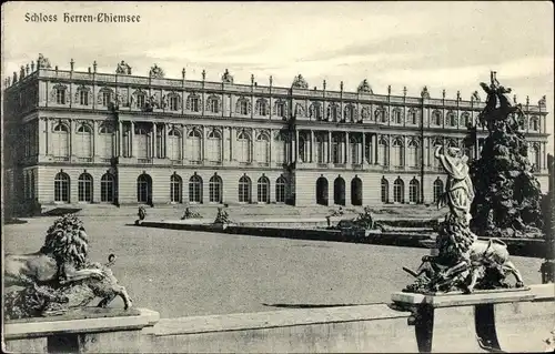 Ak Herrenchiemsee Herreninsel Chiemsee Oberbayern, Schloss