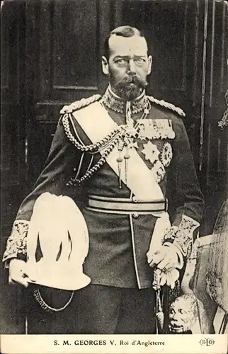 Ak König Georg V. von England, Portrait in Uniform