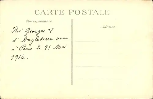 Ak König Georg V. von England, Portrait in Uniform