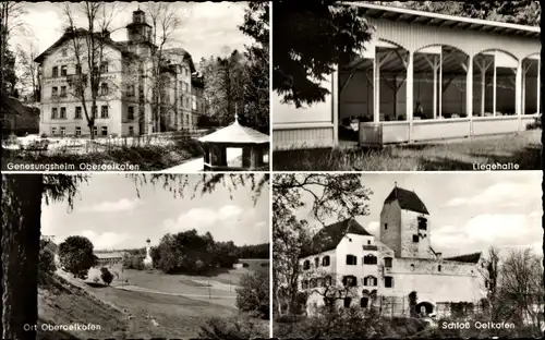 Ak Ölkofen in Oberschwaben, Schloss, Genesungsheim Oberölkofen, Liegehalle