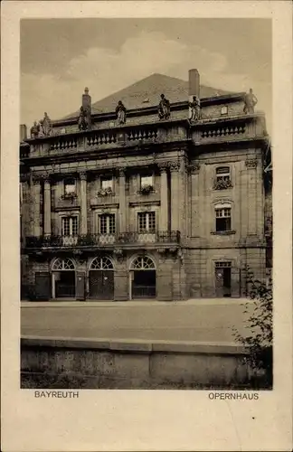 Ak Bayreuth in Oberfranken, Opernhaus