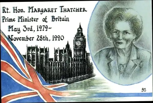 Künstler Ak Smith, Jonathan, Margaret Thatcher, Premierministerin von Großbritannien