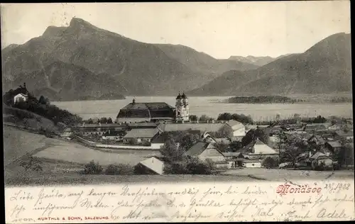 Ak Mondsee Oberösterreich, Gesamtansicht